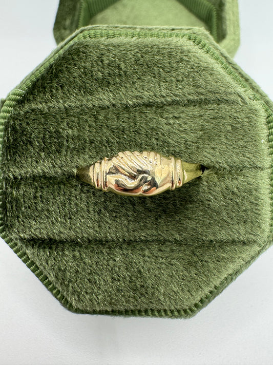 9ct gold Fede style ring
