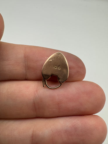 9ct rose gold padlock 27