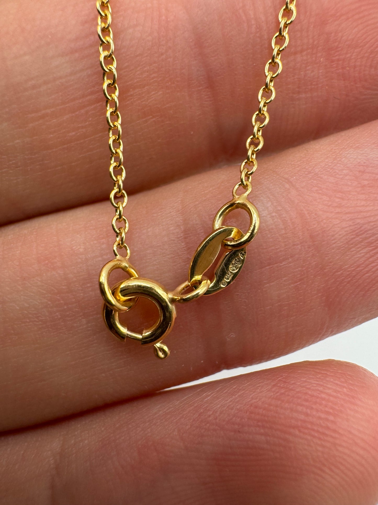 9ct gold trace chain 54 20”