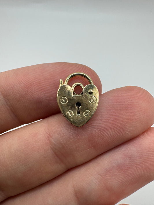 9ct gold padlock 14