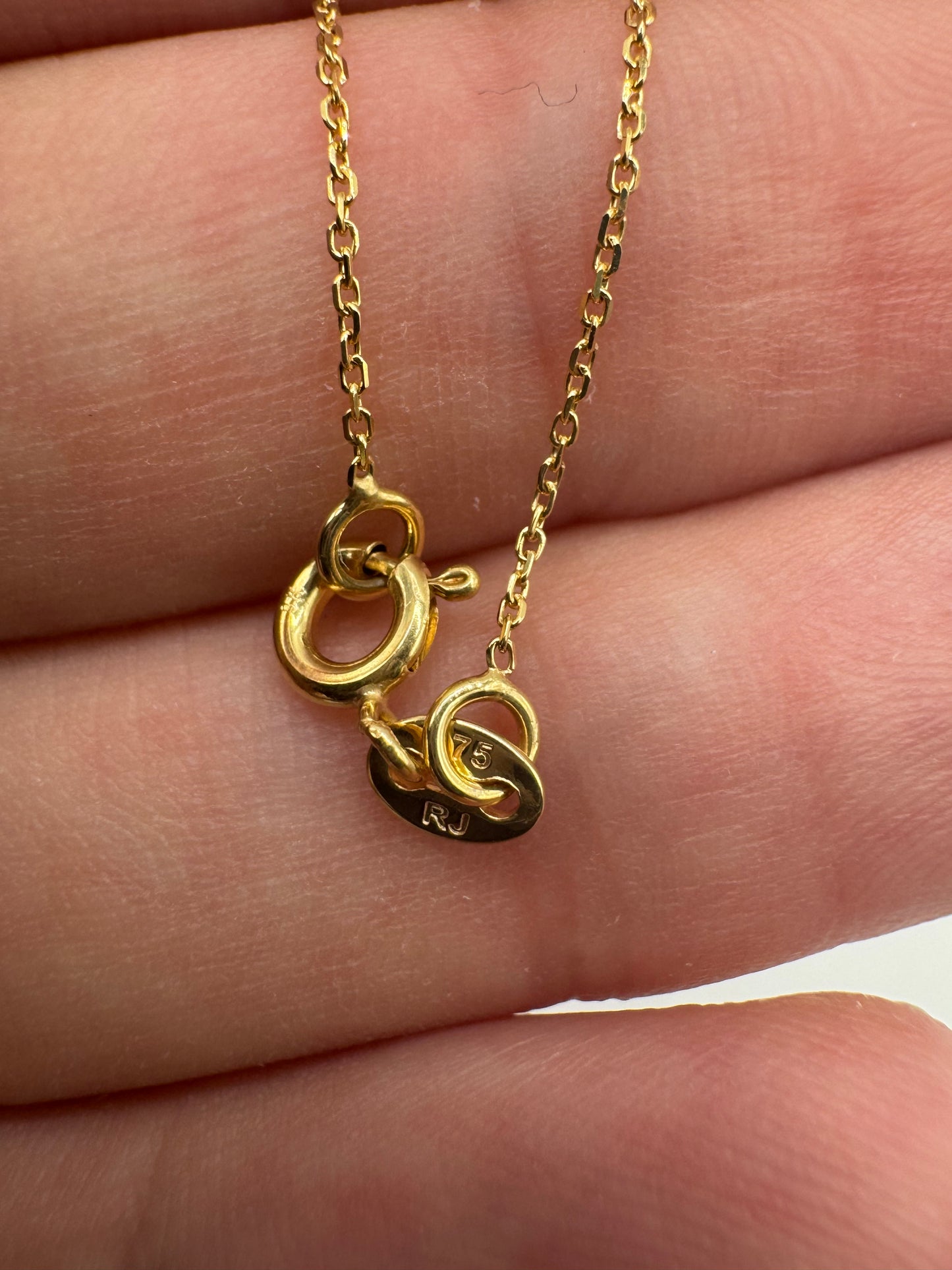 9ct gold cable chain 35