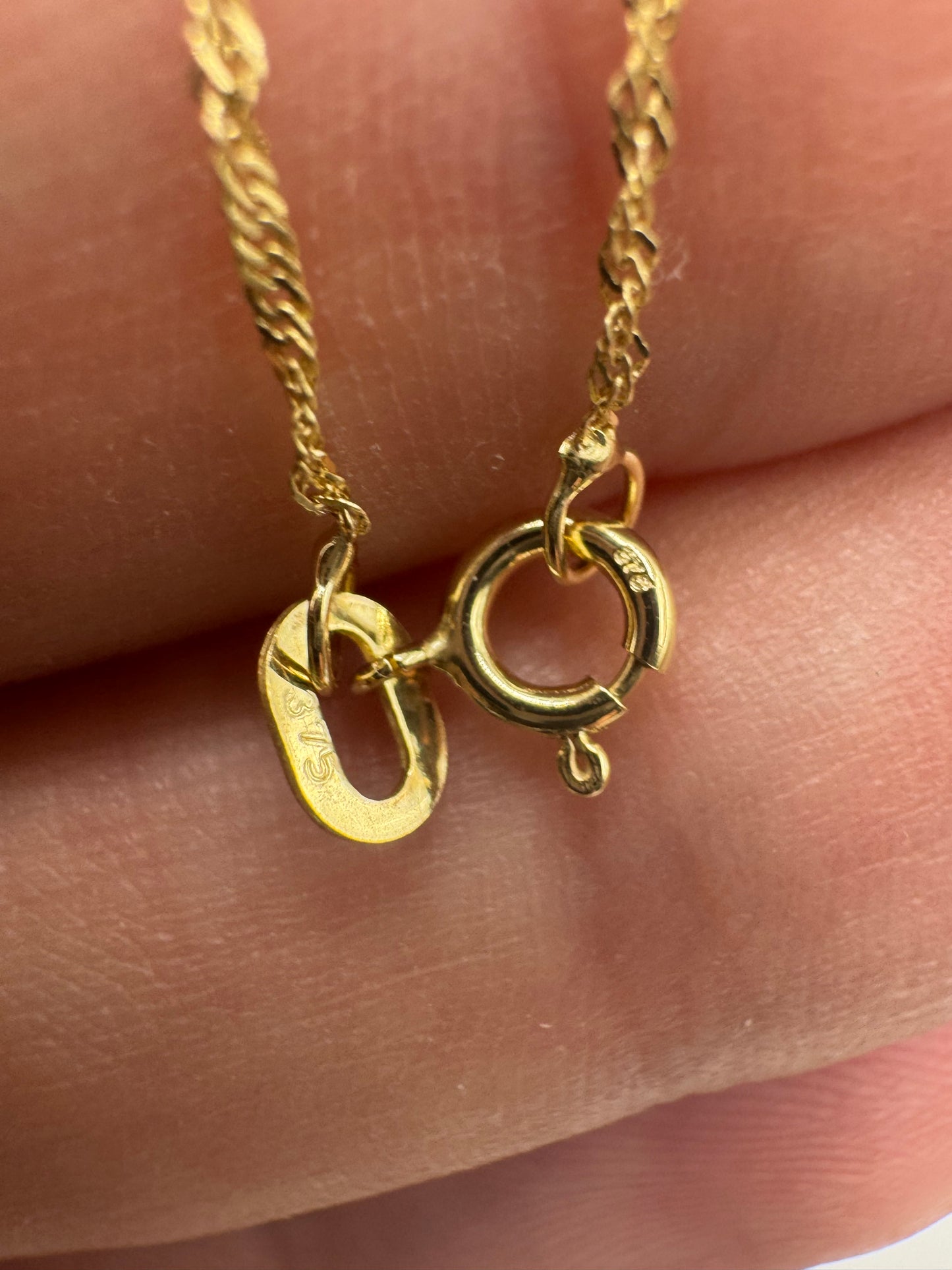 9ct gold Singapore chain 40