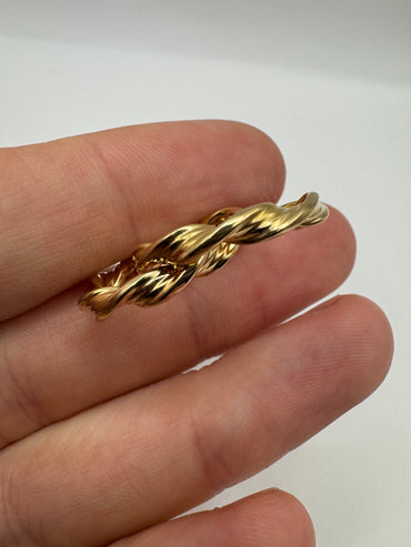 9ct gold creole earrings