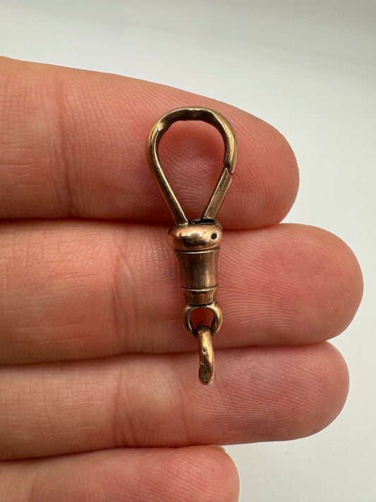 9ct rose gold dog clip 4