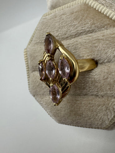 9ct gold kunzite ring