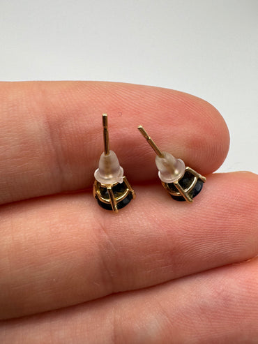 9ct gold sapphire earrings