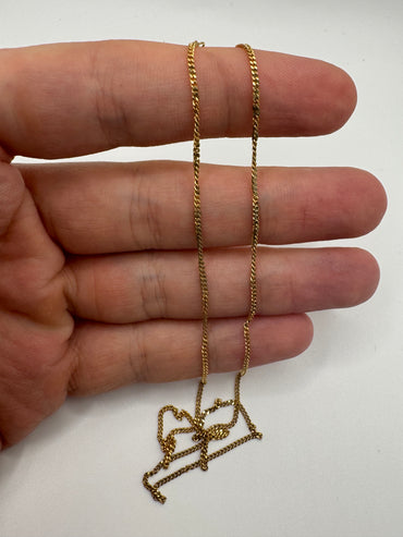 9ct gold chain 3 (16”)
