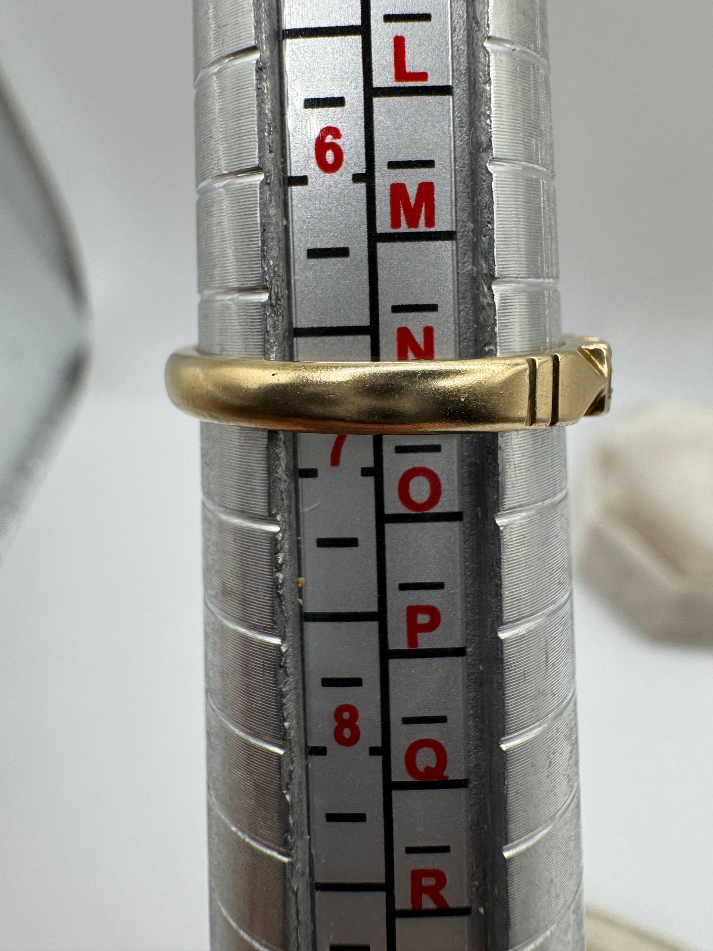 9ct gold sapphire and diamond half eternity ring