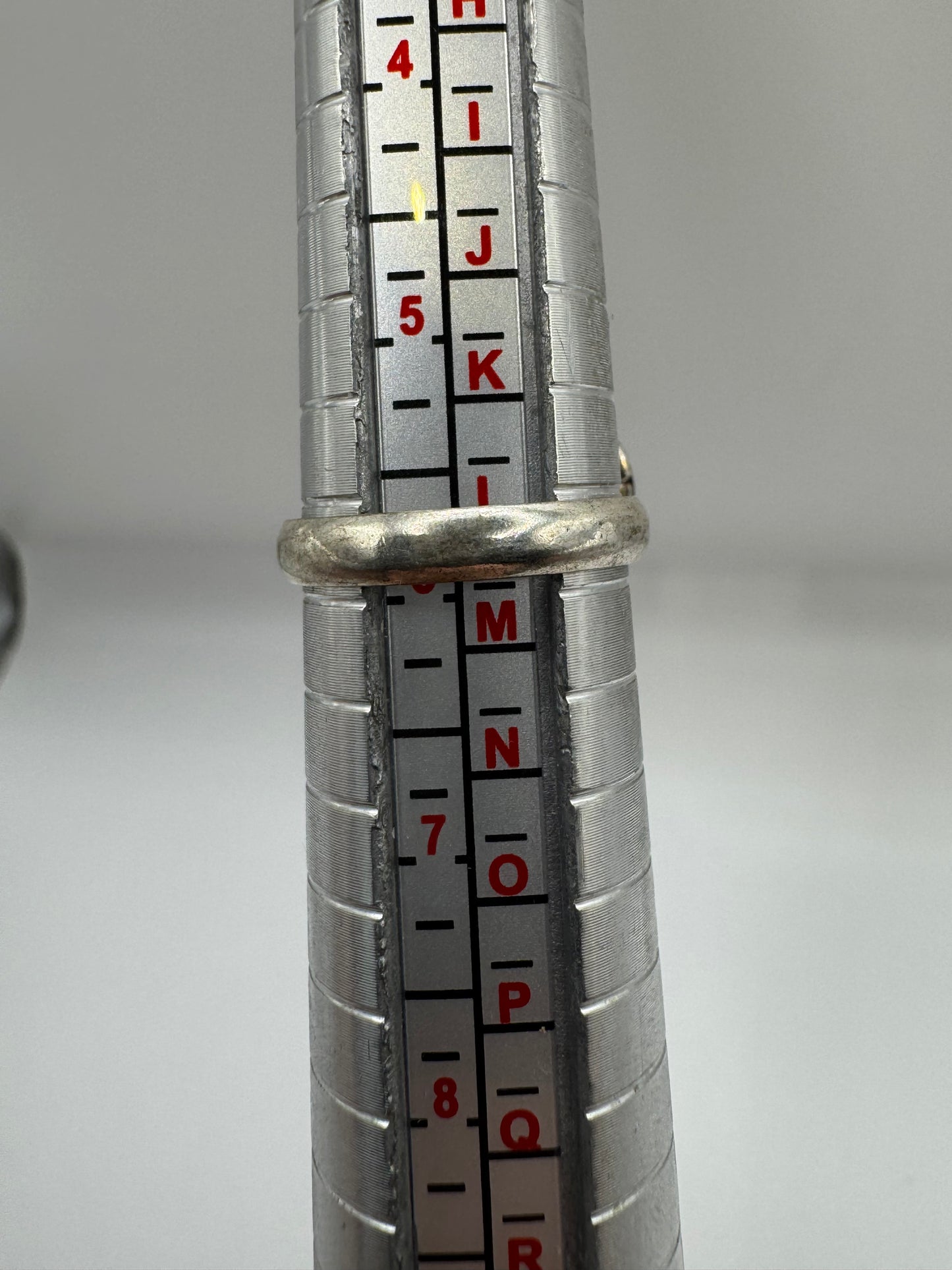 Silver agate ring (5.75-L)