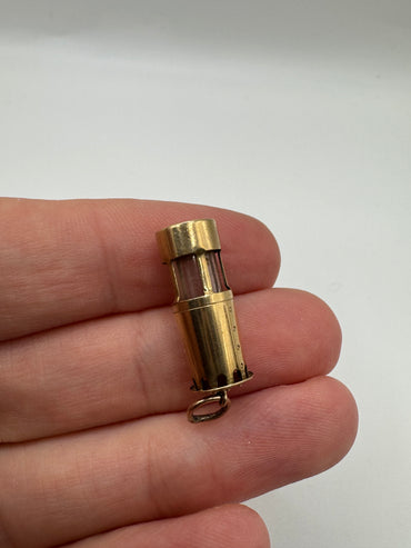 9ct gold miners lamp charm