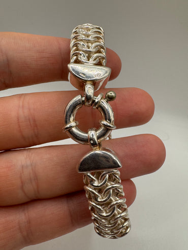 Silver flexi-link bracelet