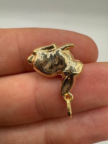 9ct gold rabbit charm