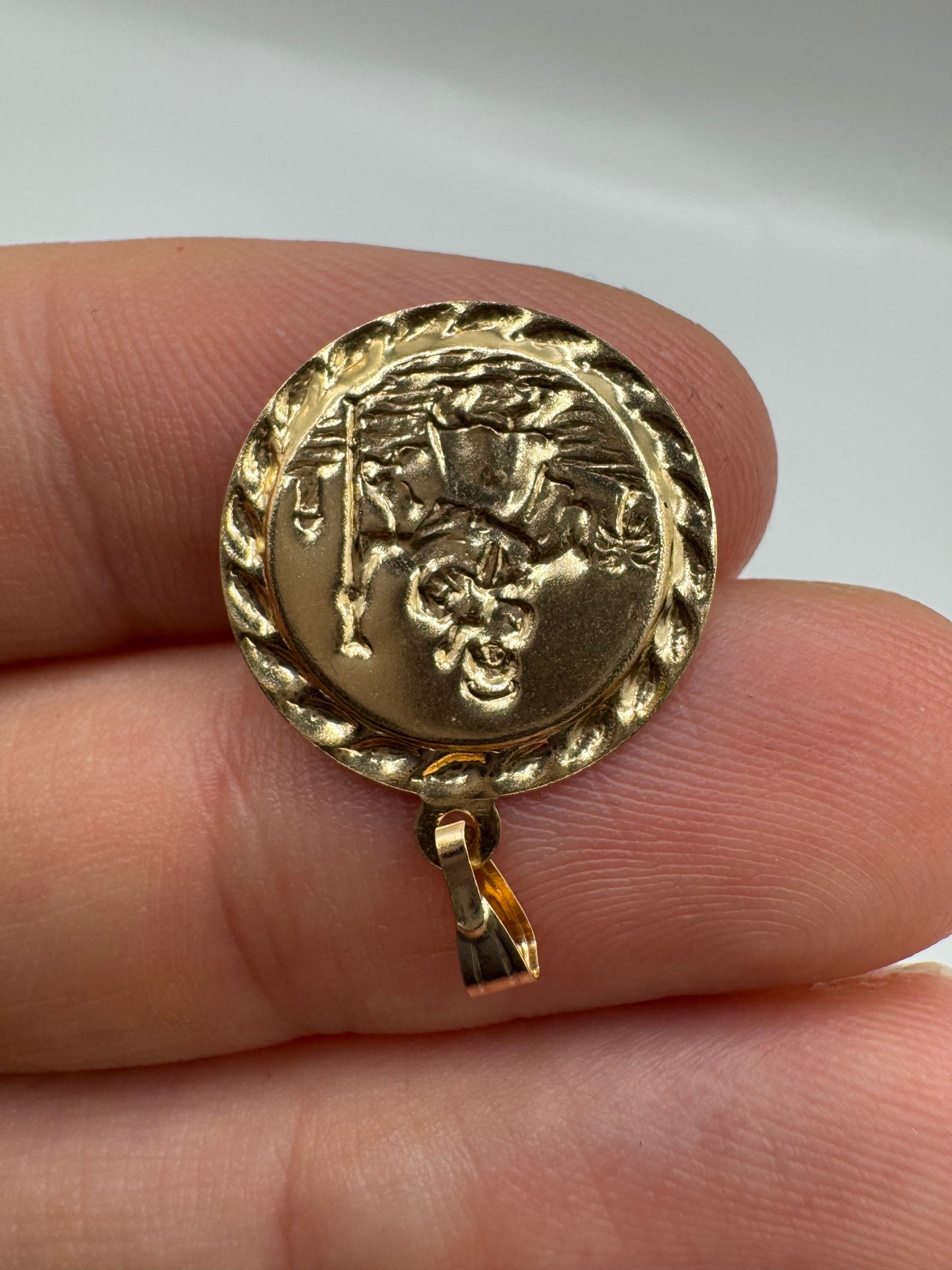 9ct gold St Christopher charm