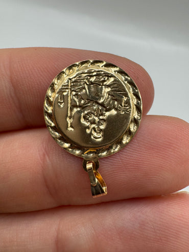 9ct gold St Christopher charm