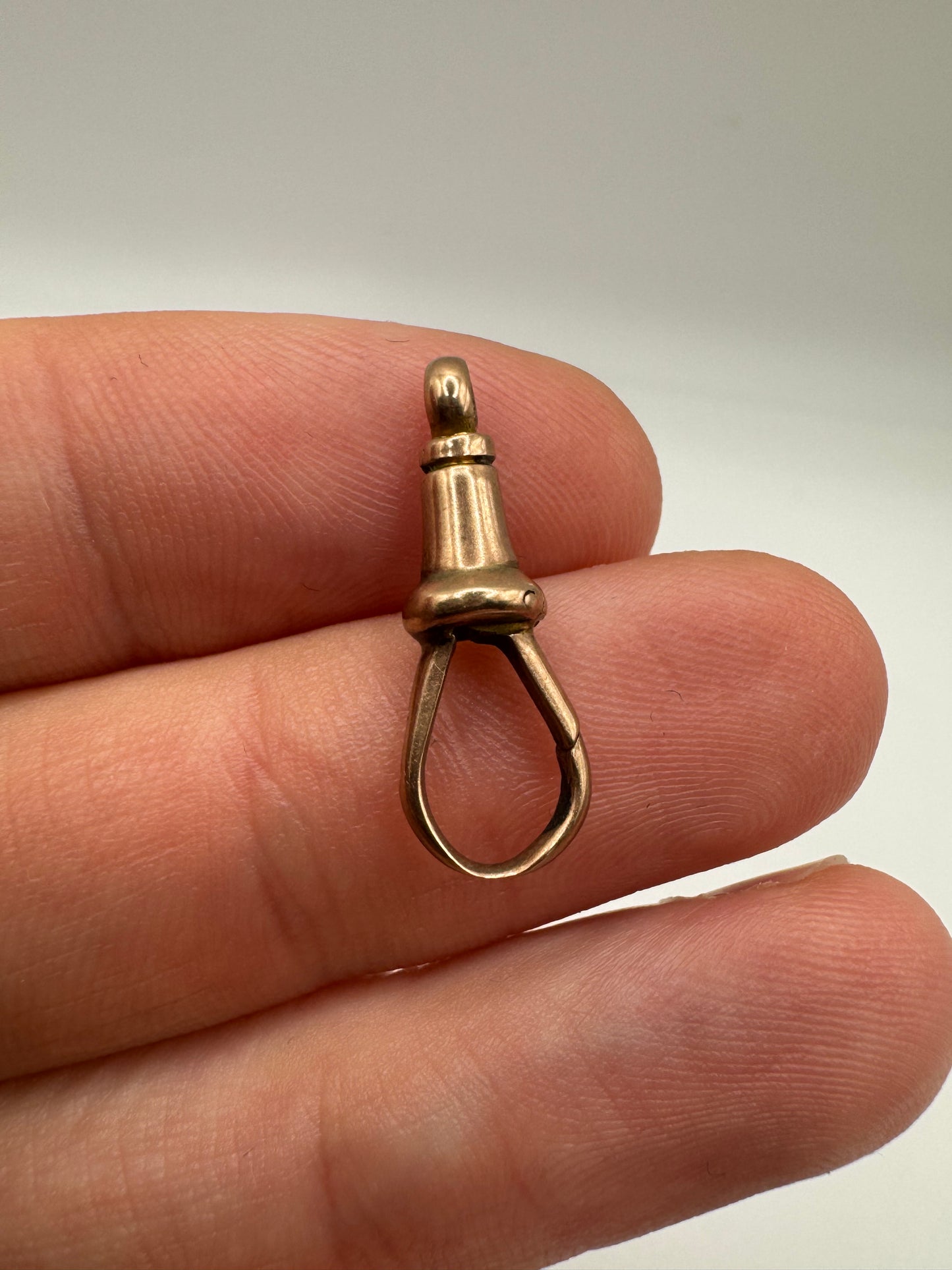 9ct rose gold dog clip 6