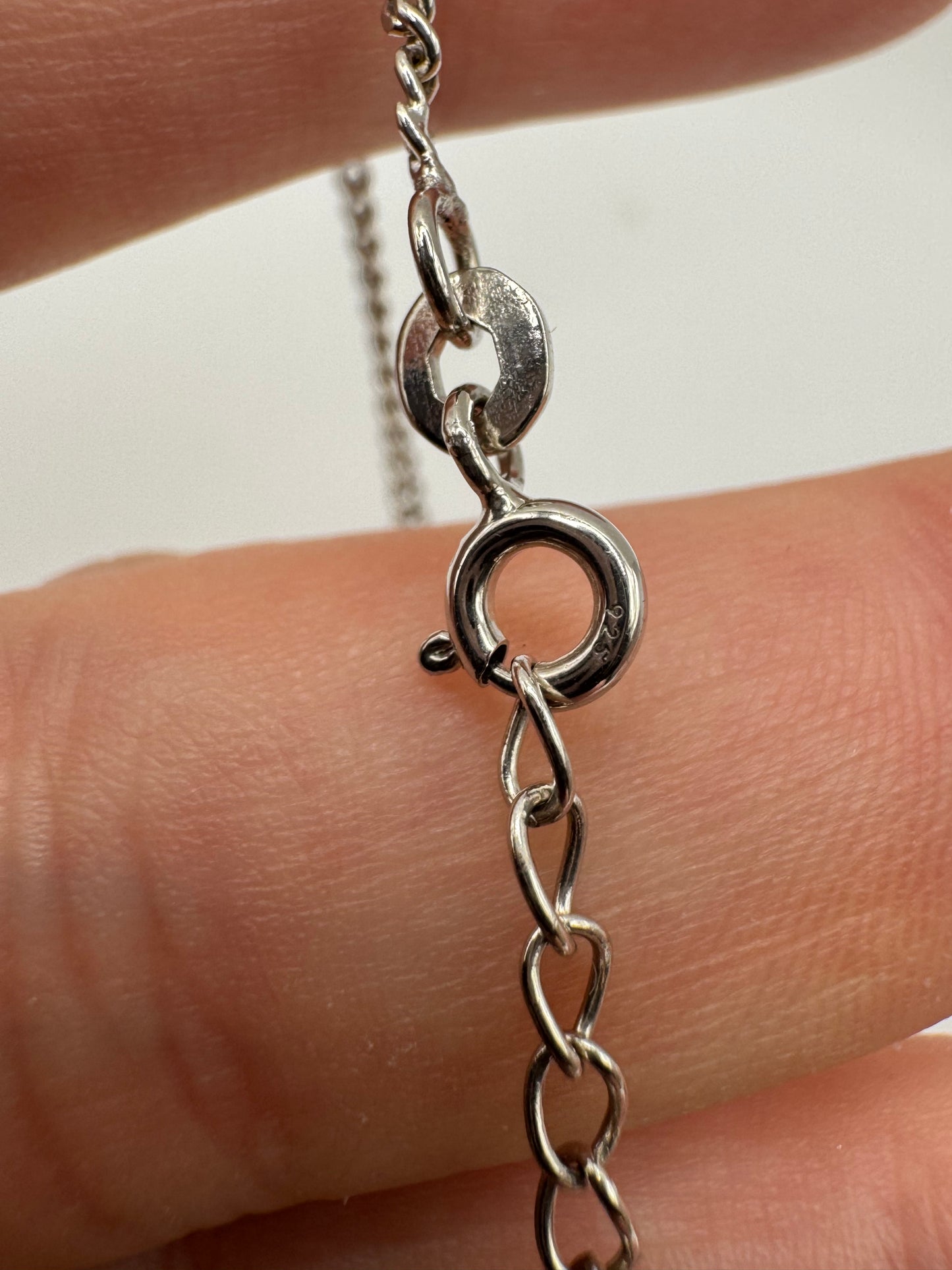 Silver 20 point diamond bracelet