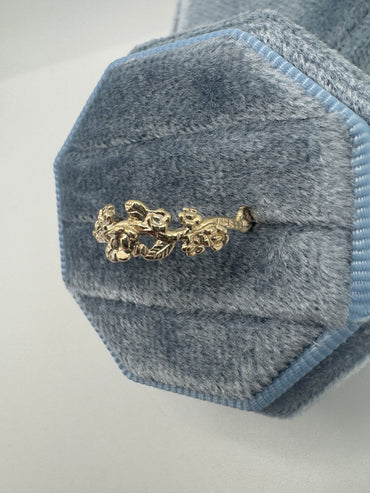 9ct gold forget me not ring