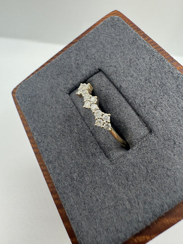 9ct gold diamond ring