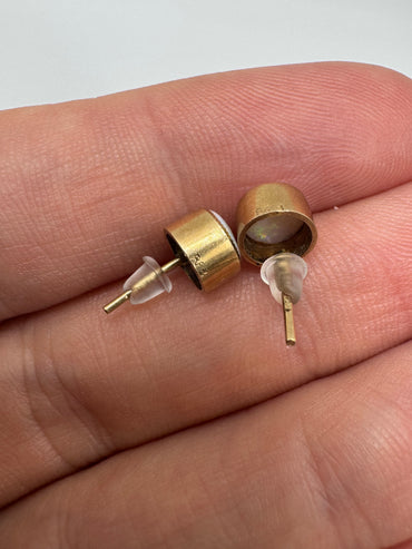 9ct gold opal earrings