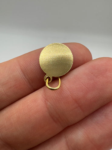 14ct gold angel medallion charm