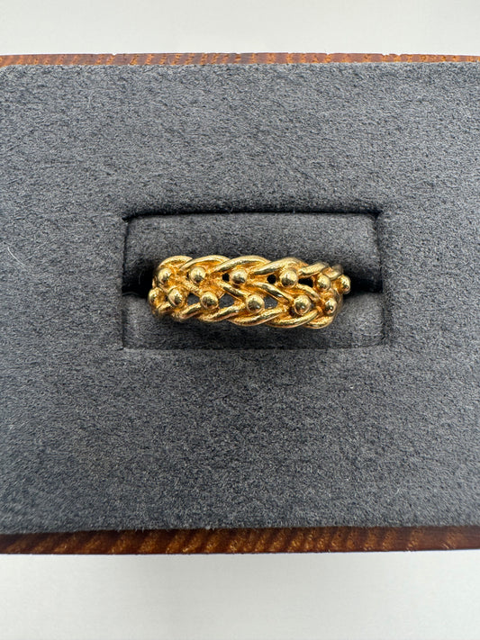 9ct gold keepers ring