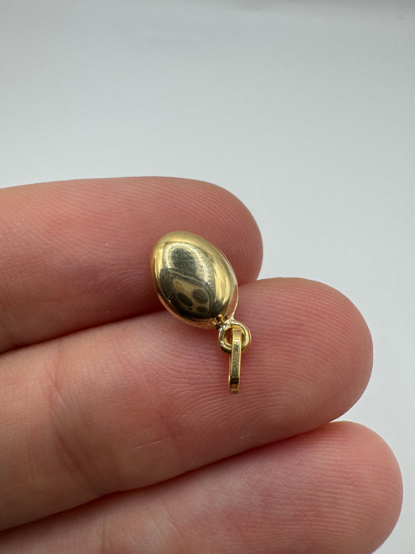 9ct gold coffee bean charm