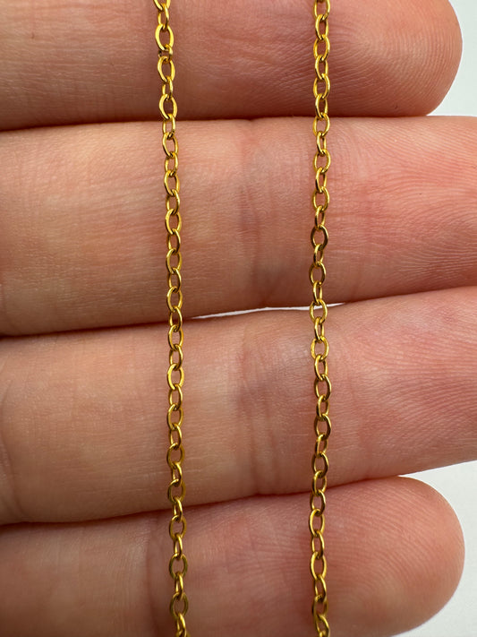 9ct gold chain 8 (16”)