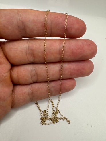 9ct gold chain 19