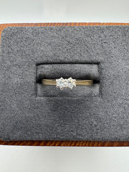 9ct gold diamond ring