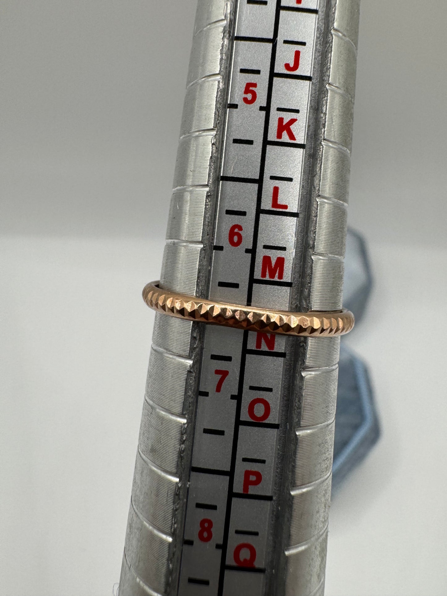 9ct rose gold band