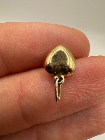 9ct gold heart charm