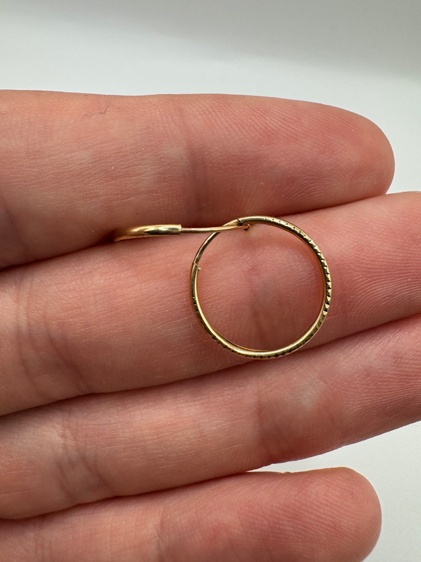 9ct gold hoop earrings