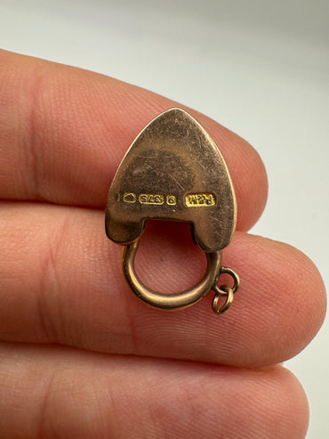 9ct rose gold padlock 4