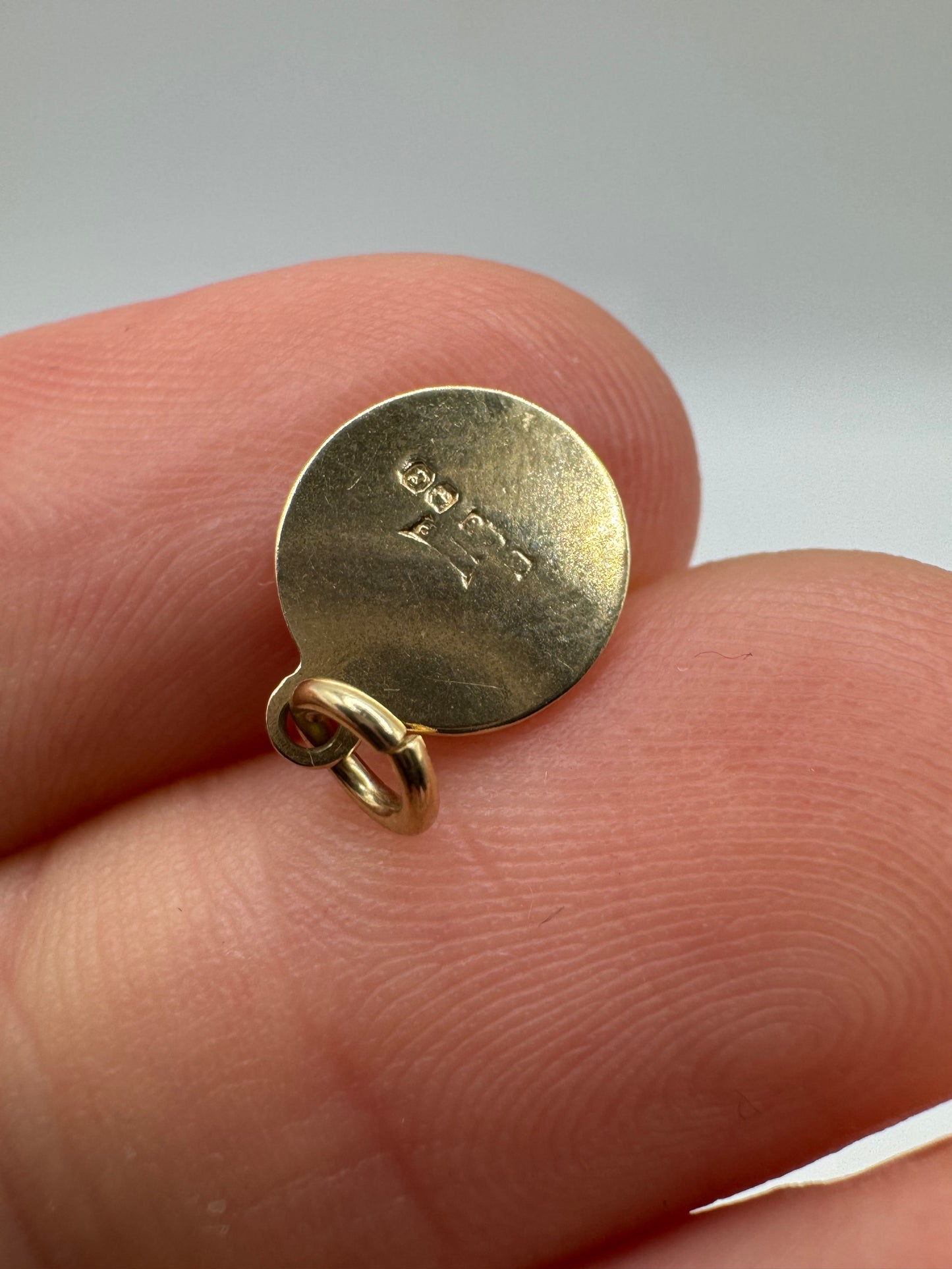 9ct gold st Christopher charm