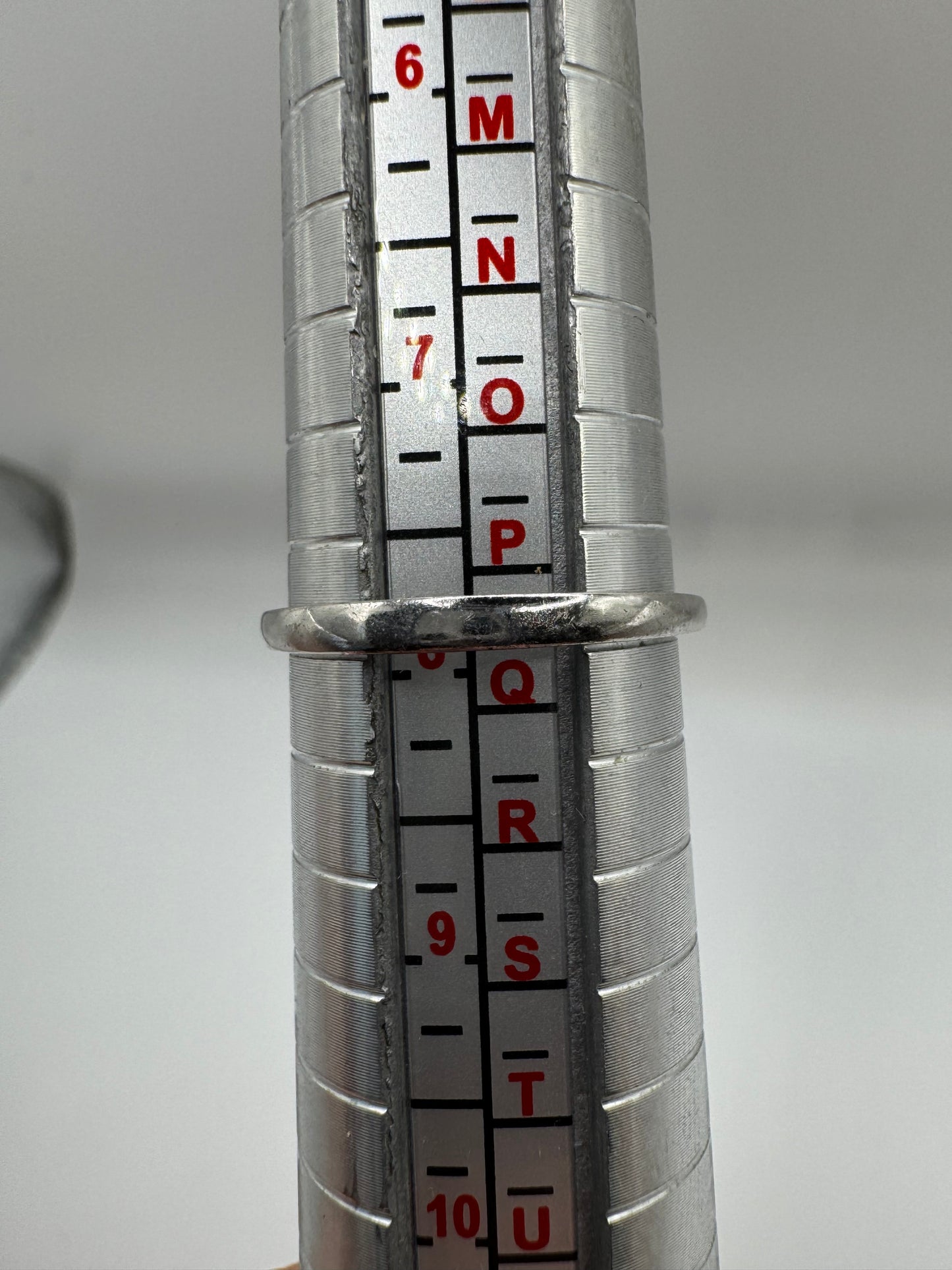 Silver cz heart ring (7.75-P)