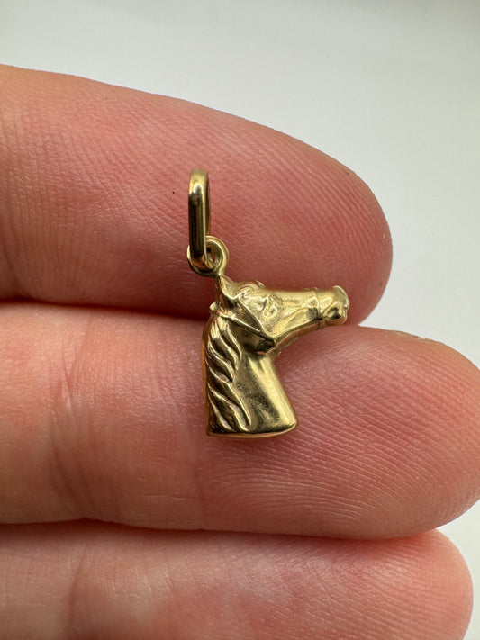 9ct gold horse charm