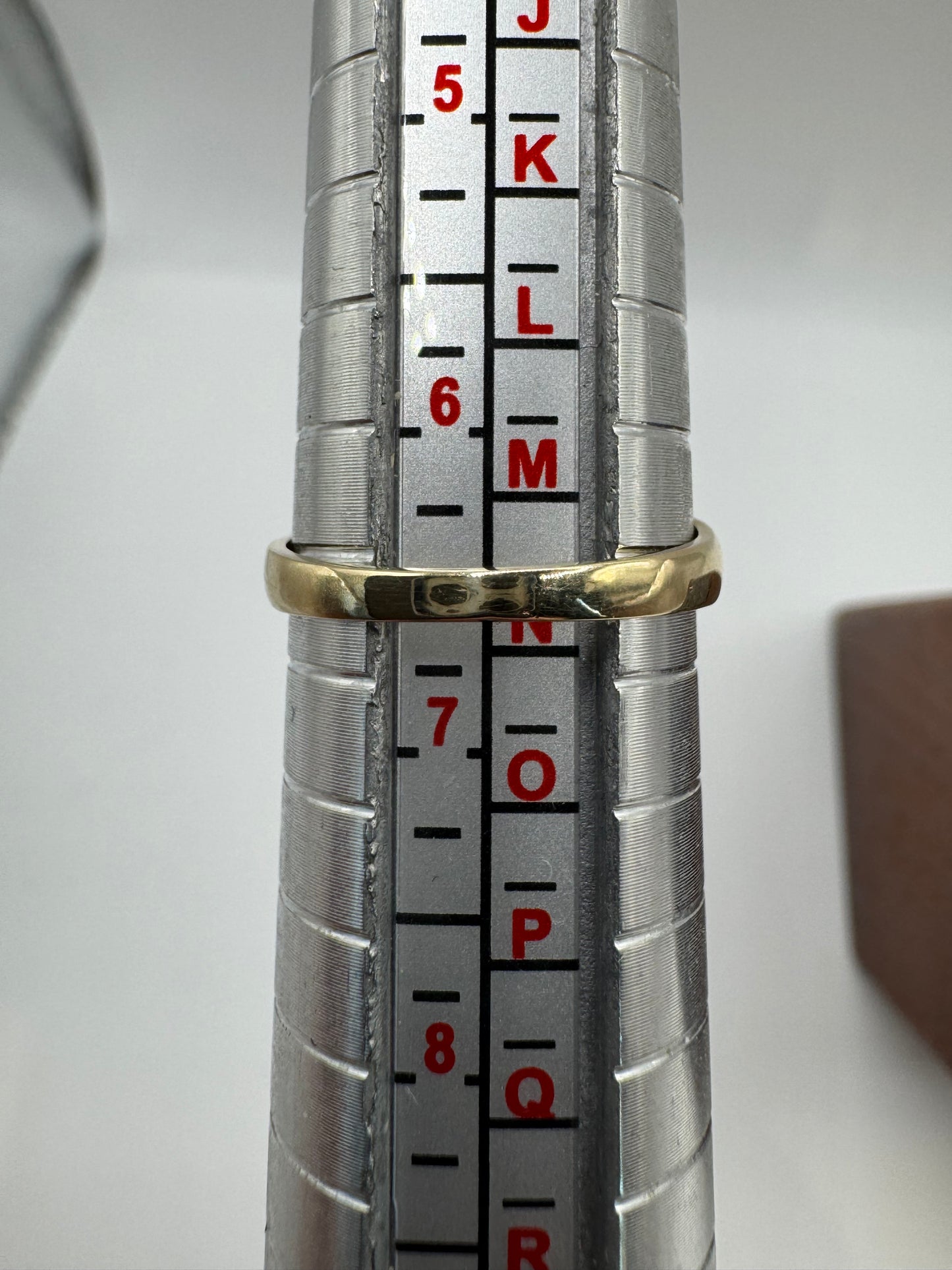 9ct gold coral and diamond gypsy ring