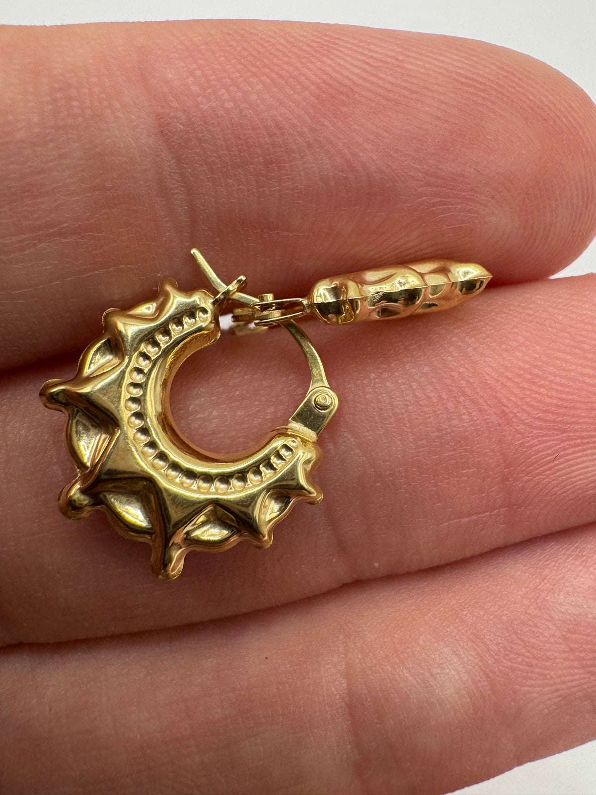 9ct gold Creole earrings