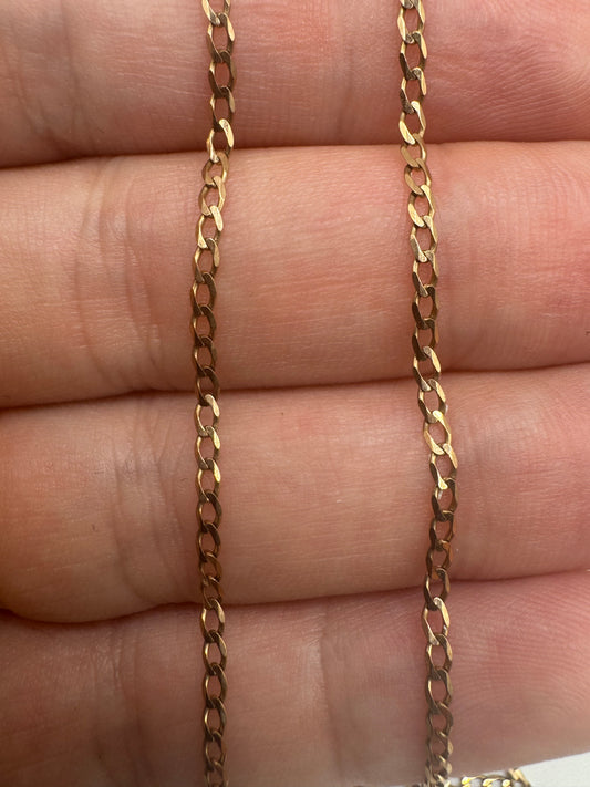 9ct gold chain 16