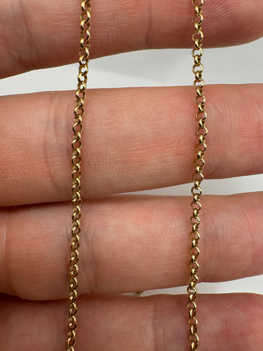 9ct gold chain 8 19.5”