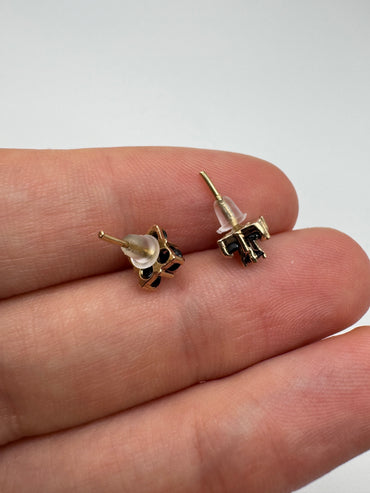 9ct gold sapphire earrings