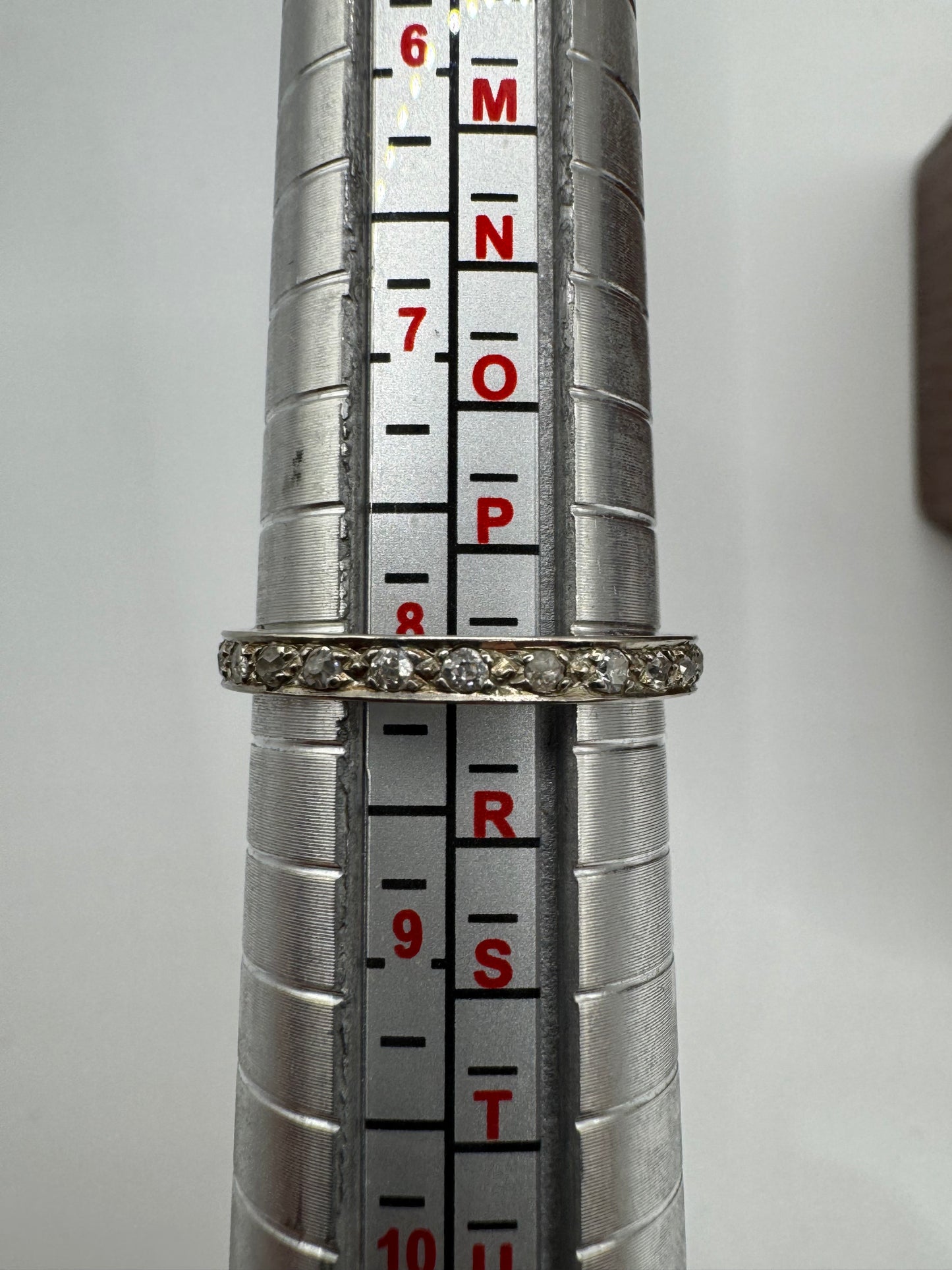 9ct white gold diamond full eternity ring