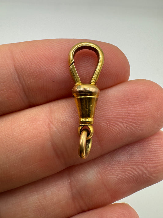 9ct gold dog clip 10