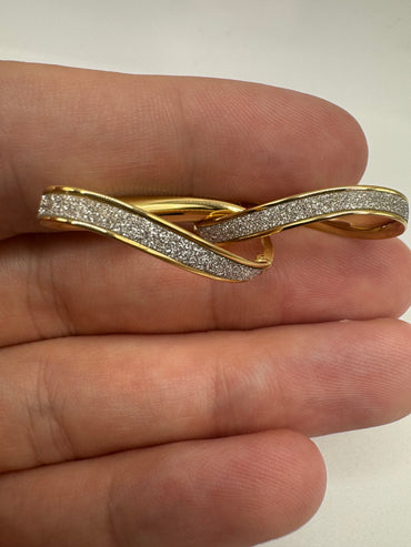 9ct gold creole earrings