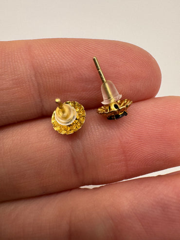 9ct gold sapphire earrings