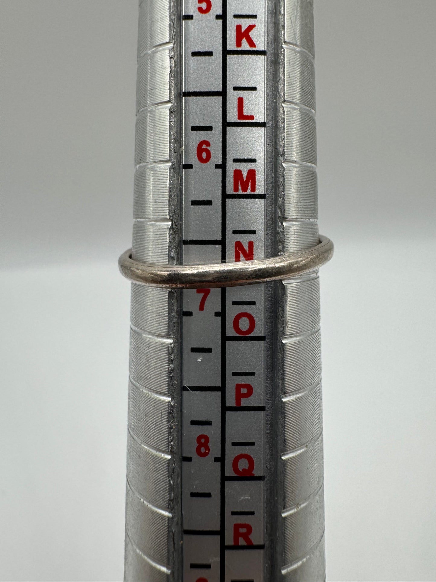 Silver mourning ring