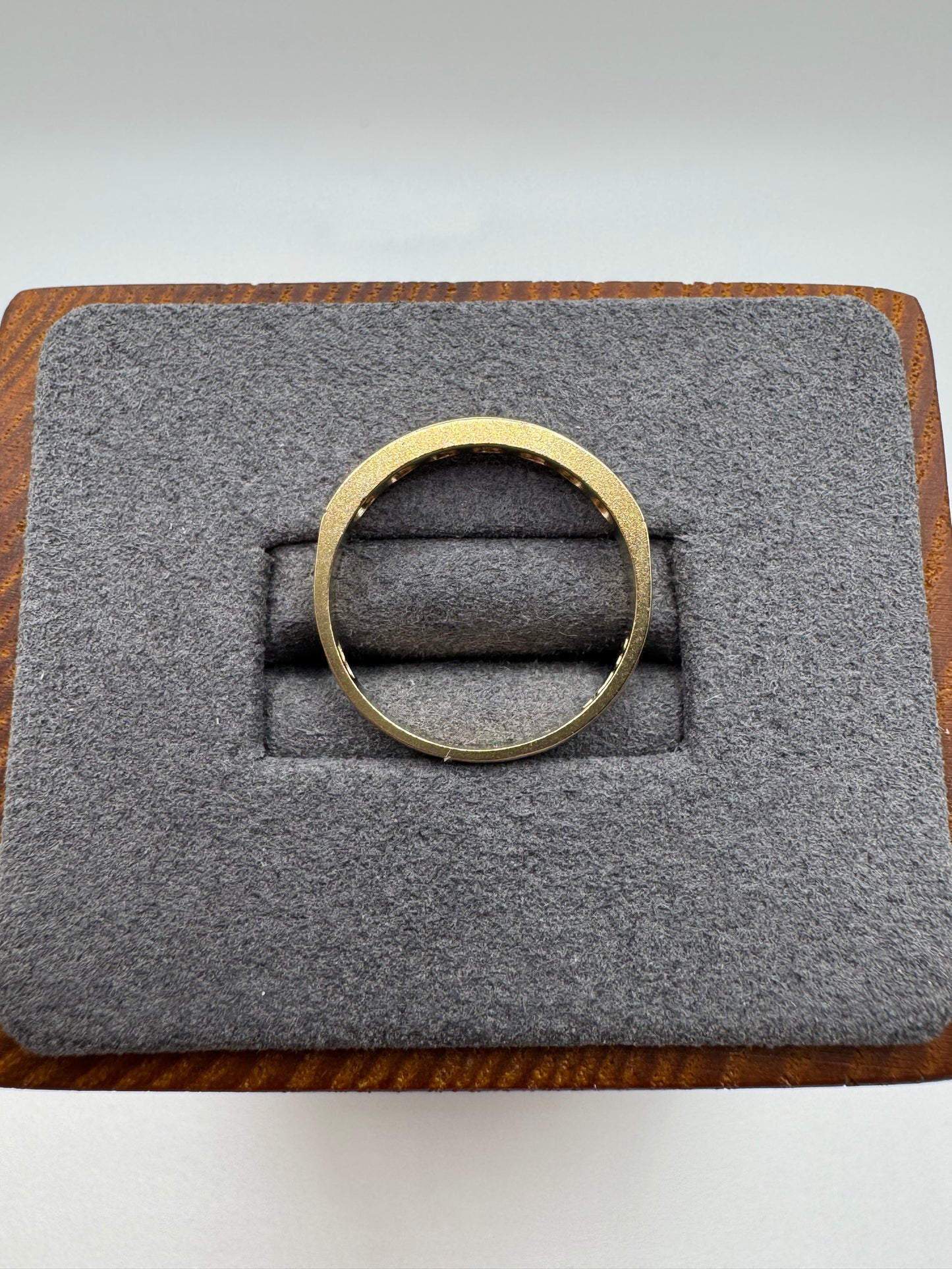 9ct gold ruby and diamond ring