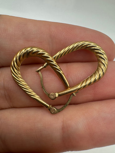 9ct gold Creole earrings