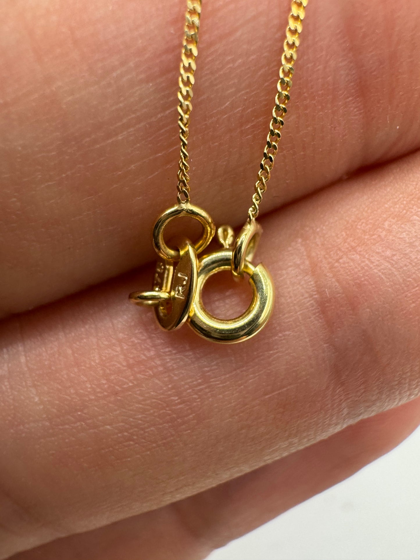 9ct gold curb chain 60 18”