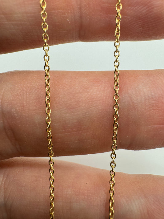 9ct gold trace chain 42 16”